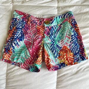 Lilly Pulitzer Callahan Leaf Pattern Shorts